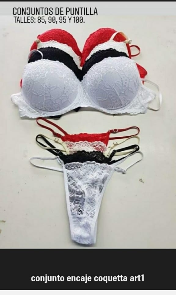 Pack X 2conjunto C/aro Encaje Art1 - Imagen 2