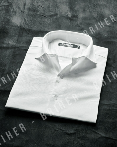 Camisa Blanca Lisa Elastizada - - Miniatura 6