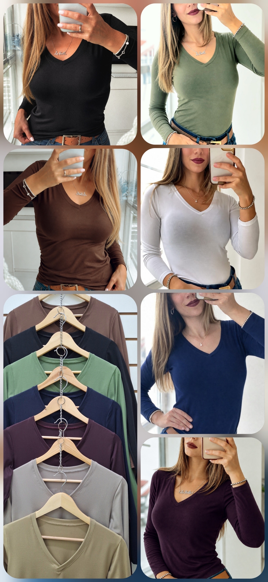 Camiseta en V por Talles - Modal Soft - Imagen 3