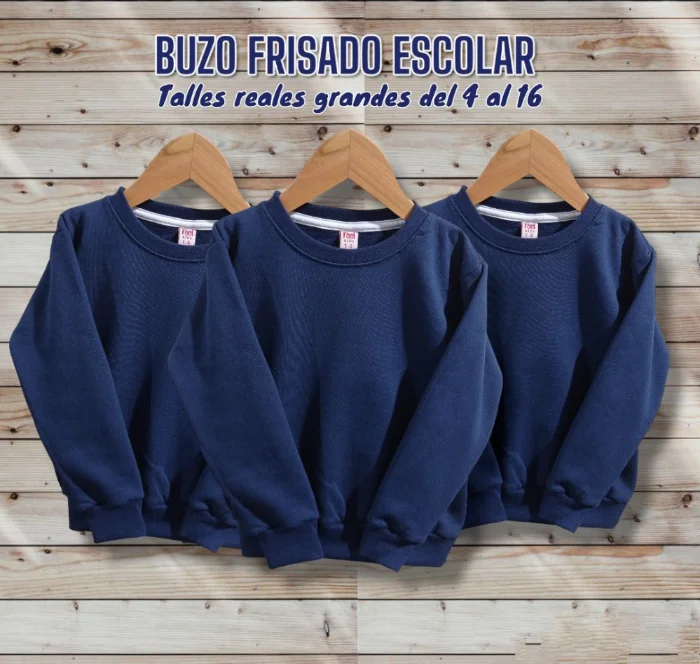Buzo Frisado Escolar