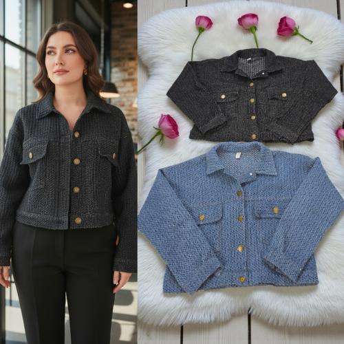 Campera Tiny de Jeans Tejido - Miniatura 5