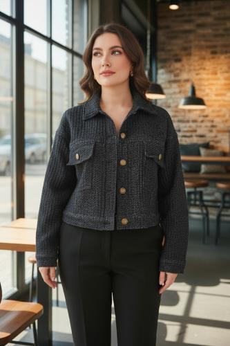 Campera Tiny de Jeans Tejido - Miniatura 6