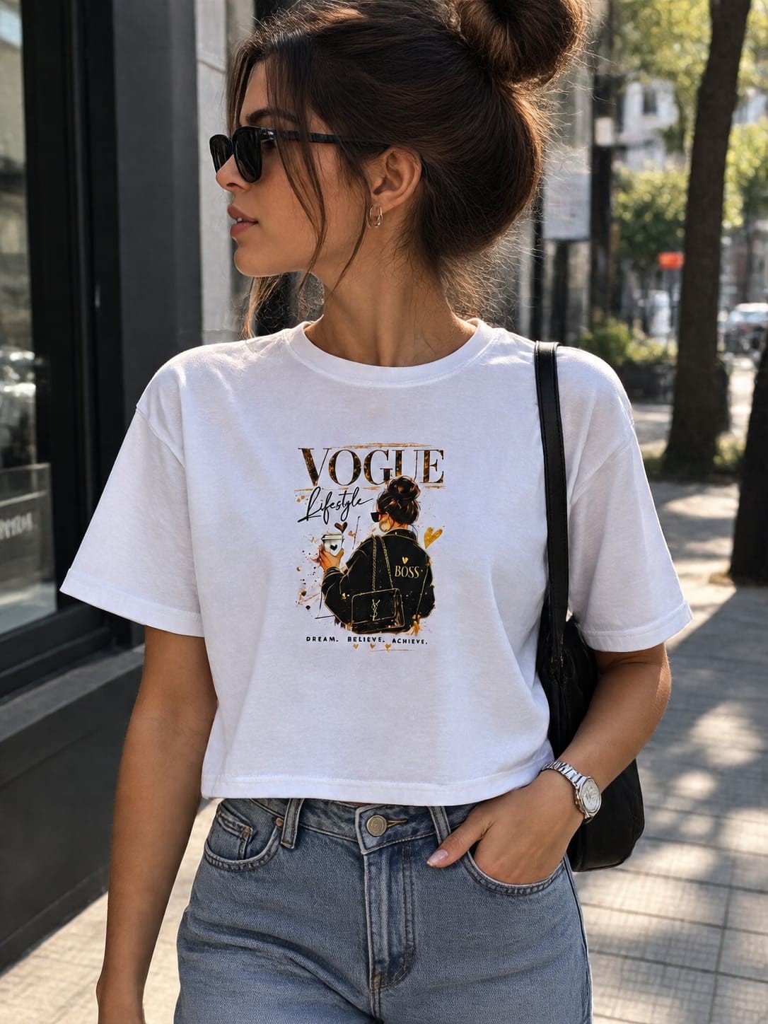 Hermosas Remeras Estampadas de Dama Algodón Peinado Premium - Imagen 3