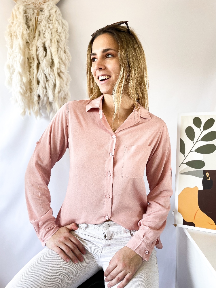 Camisa Fibrana Poplin de Dama Manga Larga - Imagen 2