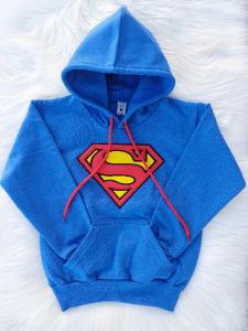 Buzo Superman Frizado "bordado"