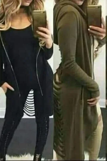 Art.2053 Campera con Cierre y Tajos