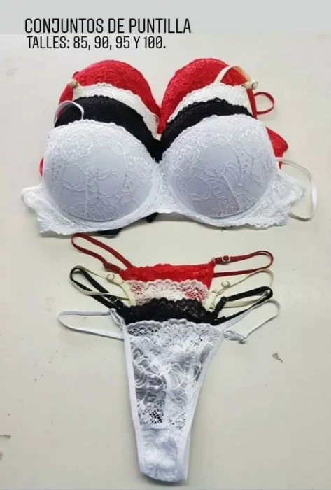 Pack X 2 Conjunto Tasa Puntilla Espalda Microfibra