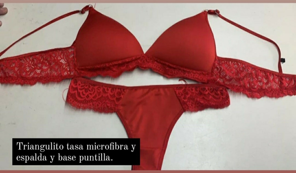 Pack X 2 Conjunto Tasa Puntilla Espalda Microfibra - Imagen 5
