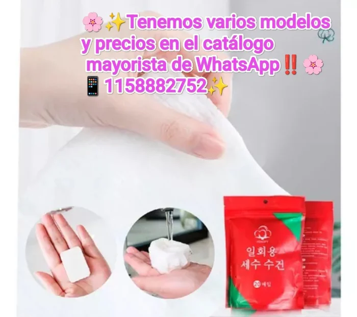 Toallas Faciales Comprimidas (pack X20 Unidades)