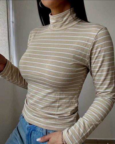 Media Polera Rayada X Talles- Modal Soft
