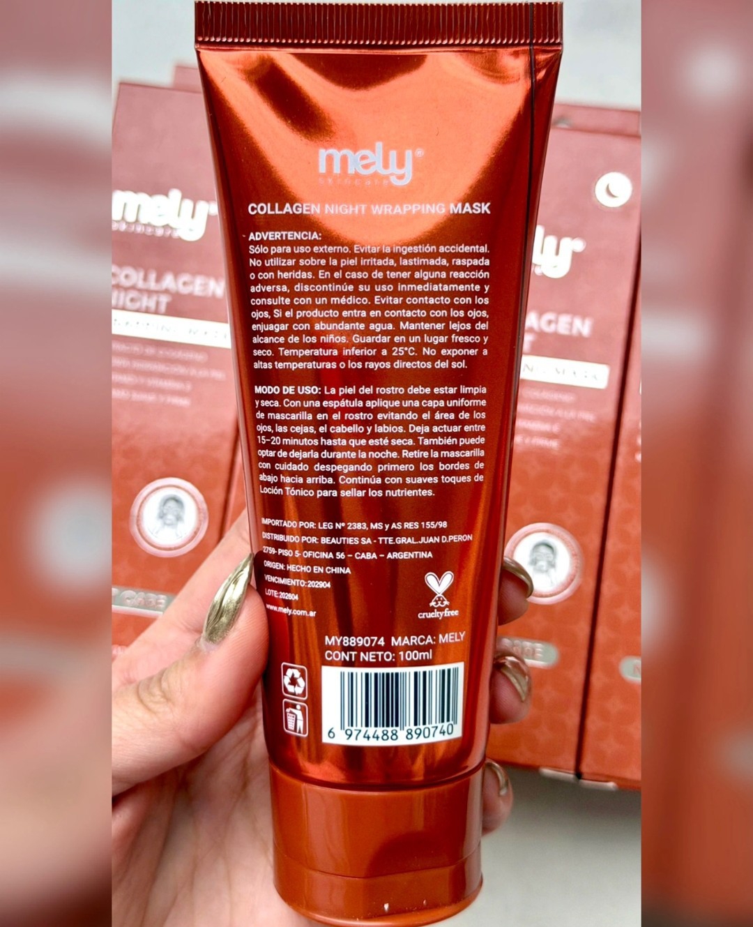 Mascarilla de Colageno Nocturna de Mely - Imagen 4