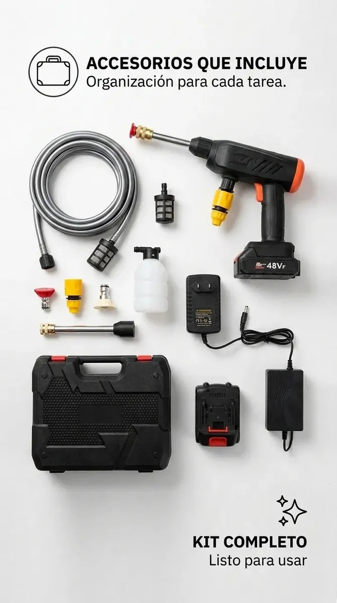 Kit Hidro Lavadora Portátil con Doble Bateria - Imagen 2