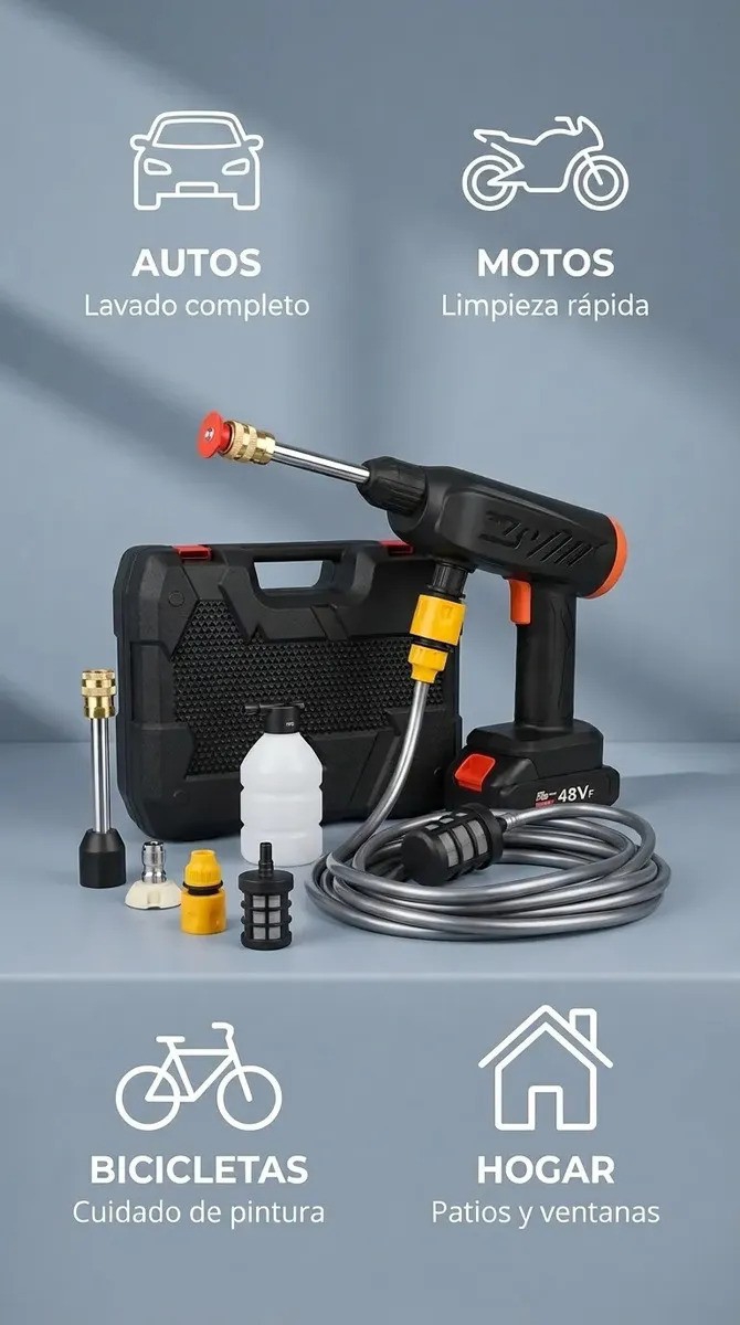 Kit Hidro Lavadora Portátil con Doble Bateria - Imagen 3