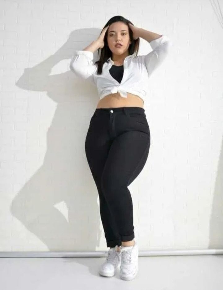 Jean Chupin Especial" 48 al 56 " Dama Elastizado Negro - Imagen 2