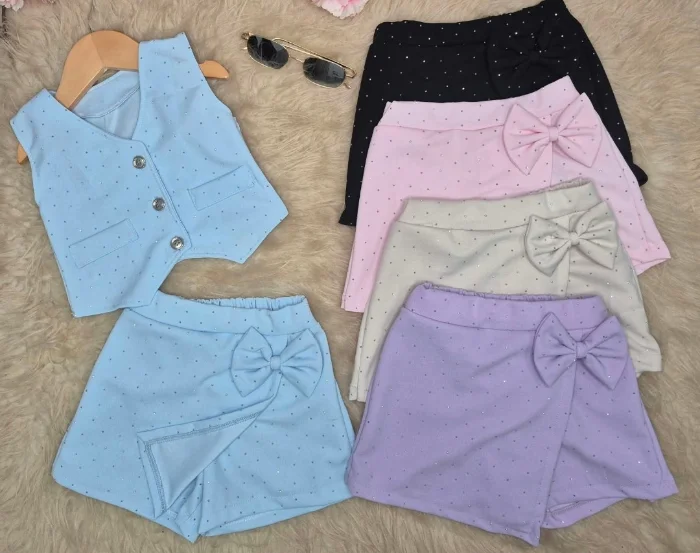 Conjunto Beba Sastrero Scuba Stras