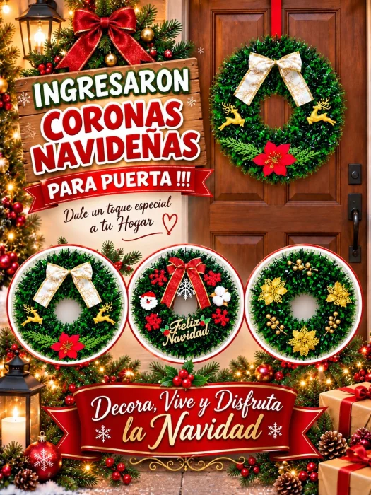 Corona Navideña para Puerta