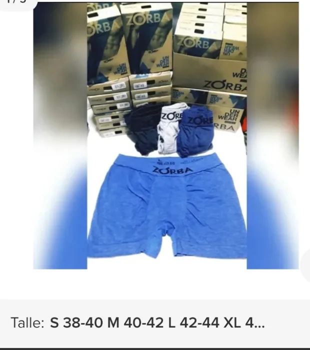 Boxer Zorba sin con Costura de Algodon y Lycra