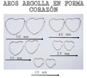Aros Argolla Corazon