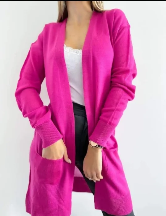 Sacos Liso con Bolsillo