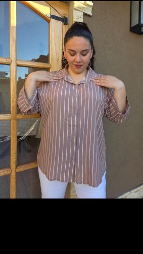 Camisas Especiales Rayadas Mga 3/4 - Miniatura 2