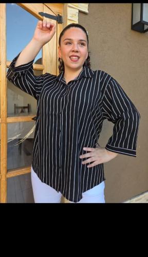 Camisas Especiales Rayadas Mga 3/4 - Miniatura 5