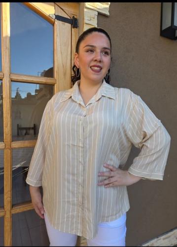 Camisas Especiales Rayadas Mga 3/4 - Miniatura 6