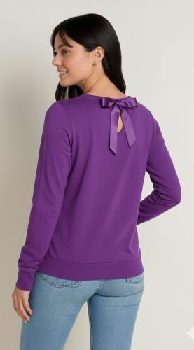 Sweter con Lazo Atras X Talles - Bremer Lanilla