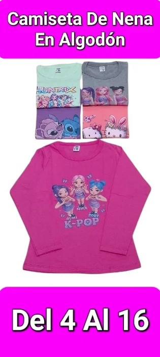 Camiseta Algodón de Nena