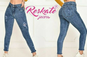 Pantalón Jeans Premium Negro y Gris con y sin Rotura - Miniatura 3
