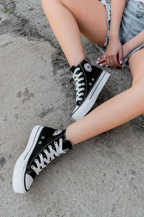 Botita Converse con Plataforma