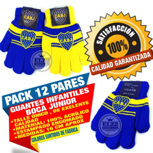 Guantes Infantiles Boca Junior