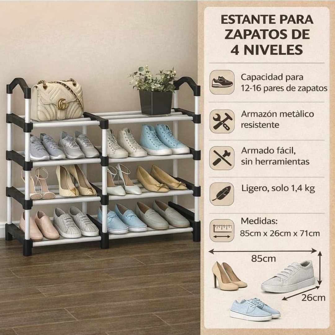 Organizador de Zapatos Doble 4 Niveles - Imagen 4