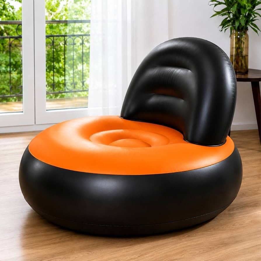 Sillon Puff Sofa Inflable Individual Reforzado Portátil - Imagen 3