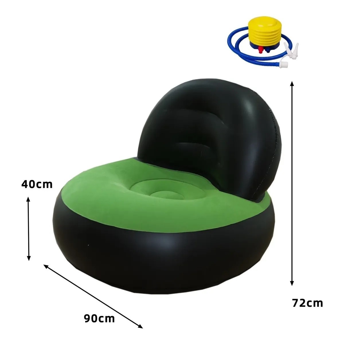 Sillon Puff Sofa Inflable Individual Reforzado Portátil - Imagen 8