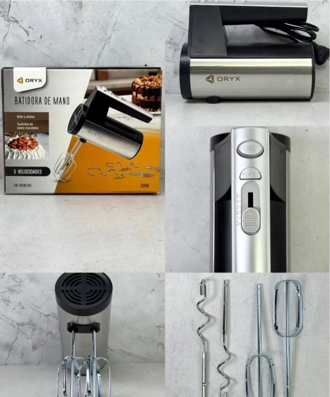 Batidora de Mano Eléctrica Oryx 200w - Imagen 3