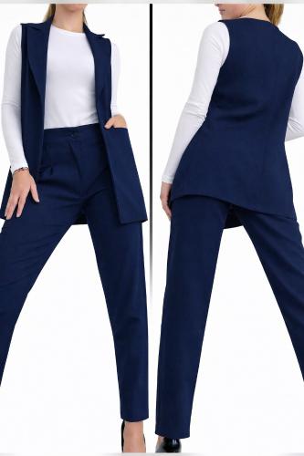 Conjunto Chaleco Largo+pantalón Sastrero