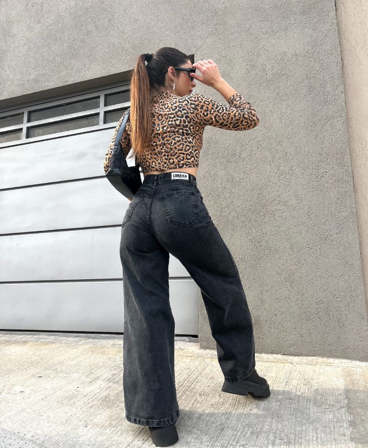 Jean Maxi Palazzo Gris Dama - Imagen 4