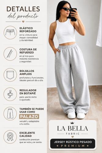 Baggy Algodón Rustico Peinado X Talles