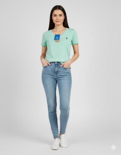 Remeras Polo Cuello V Dama