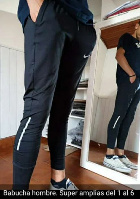 Pantalon Hombre  Lycra Negro