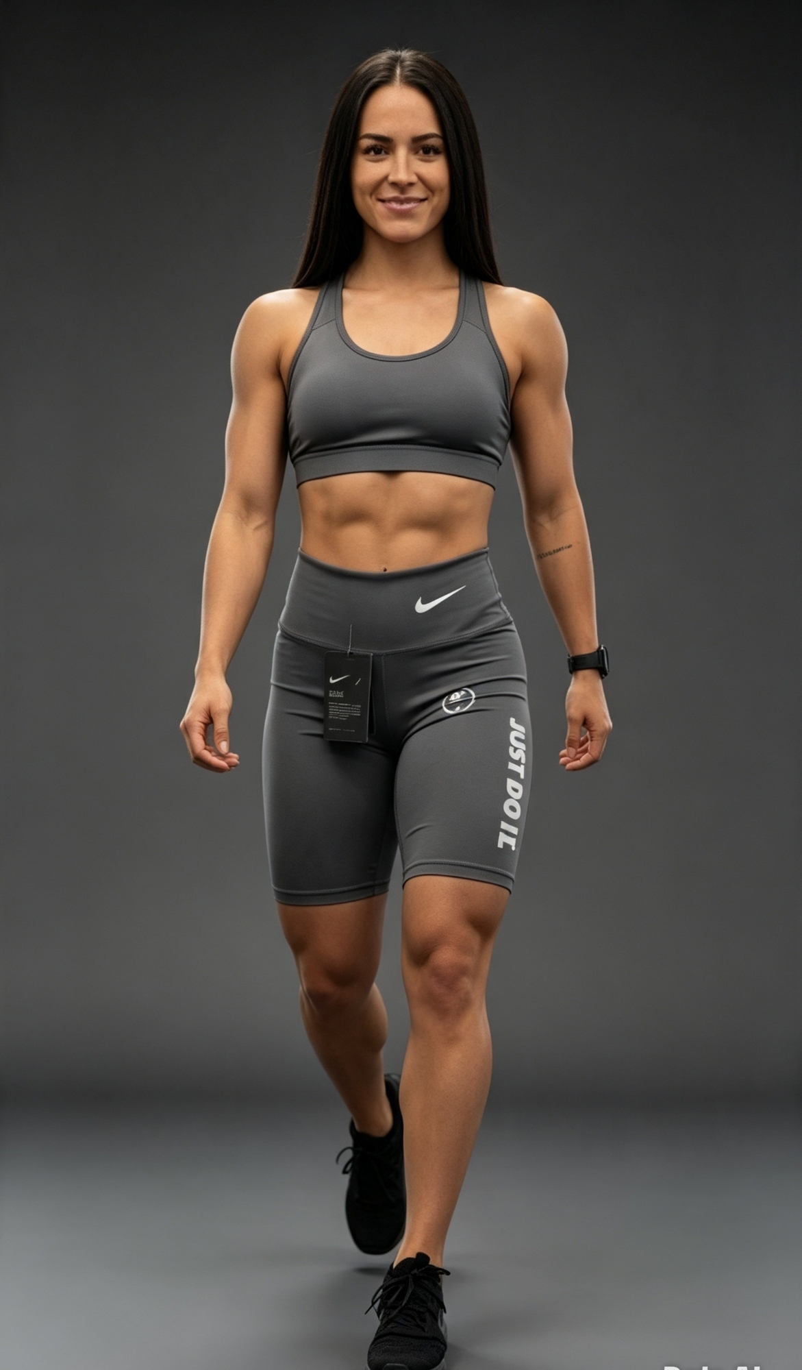 Biker Estampado de Lycra Just Do It - Imagen 4