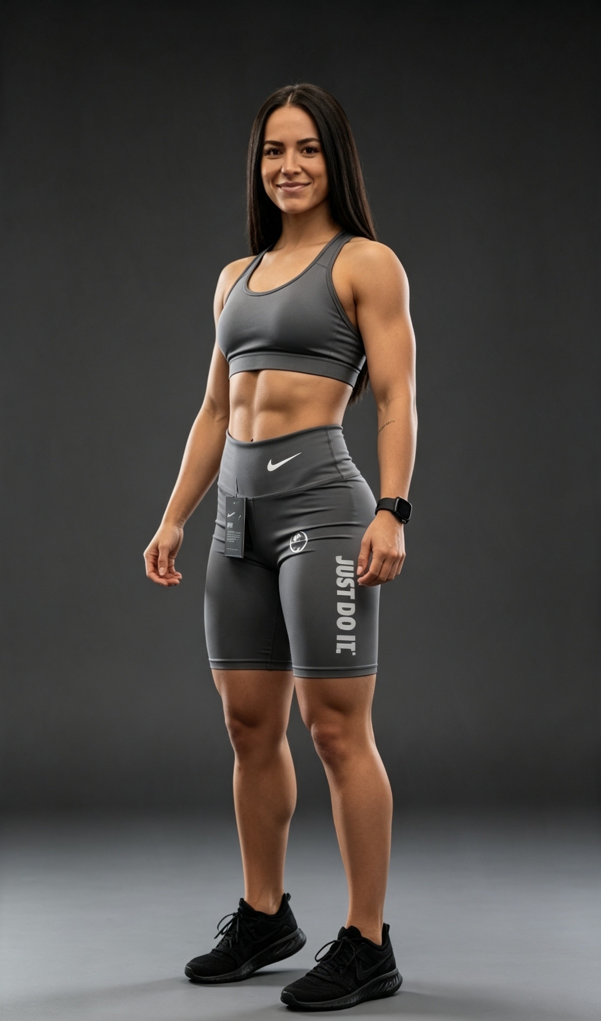 Biker Estampado de Lycra Just Do It - Imagen 5