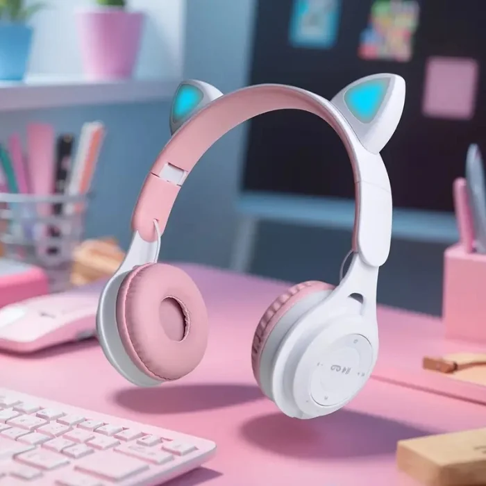 Vincha Bluetooth Gatito C/luz