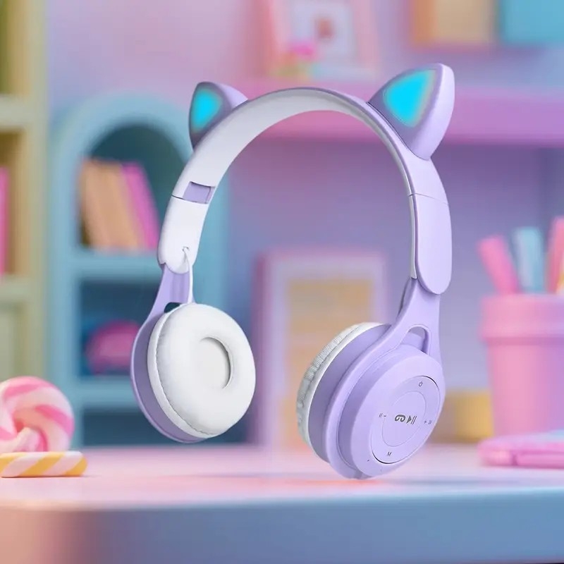 Vincha Bluetooth Gatito C/luz - Imagen 3