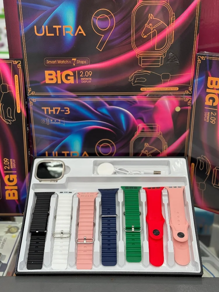 Reloj Smartwatch Ultra 9 Big C/ 7 Mallas Intercambiables - Imagen 4