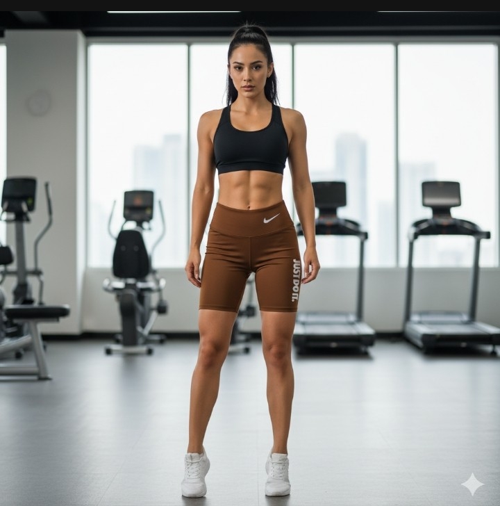 Biker Deportivo Estampado Just Do It Laycra - Imagen 4