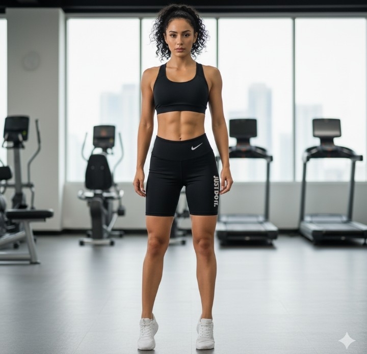 Biker Deportivo Estampado Just Do It Laycra - Imagen 6