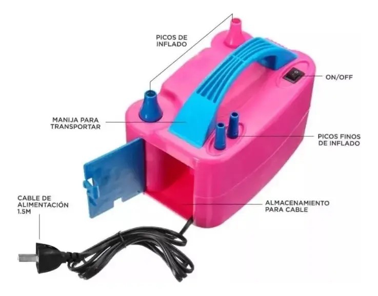 Inflador de Globos Eléctrico - Imagen 2