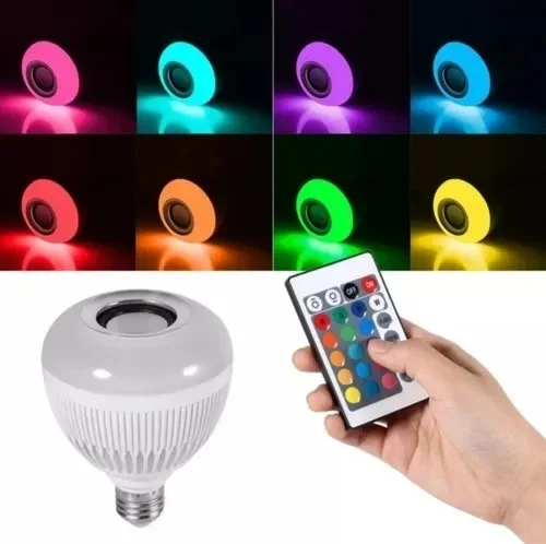 Foco Rgb con Parlante Bluetooth con Control