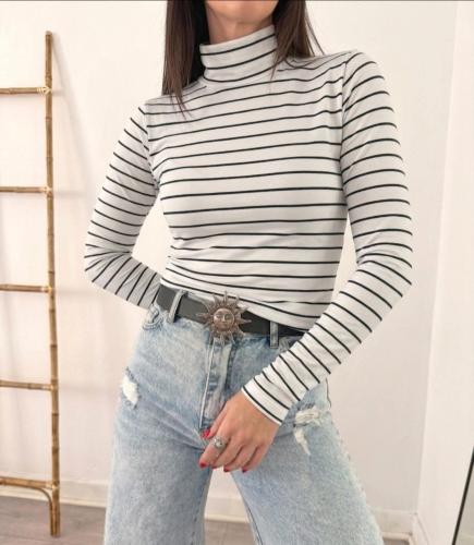 Polerita Rayada X Talles - Modal Soft Hilo Color